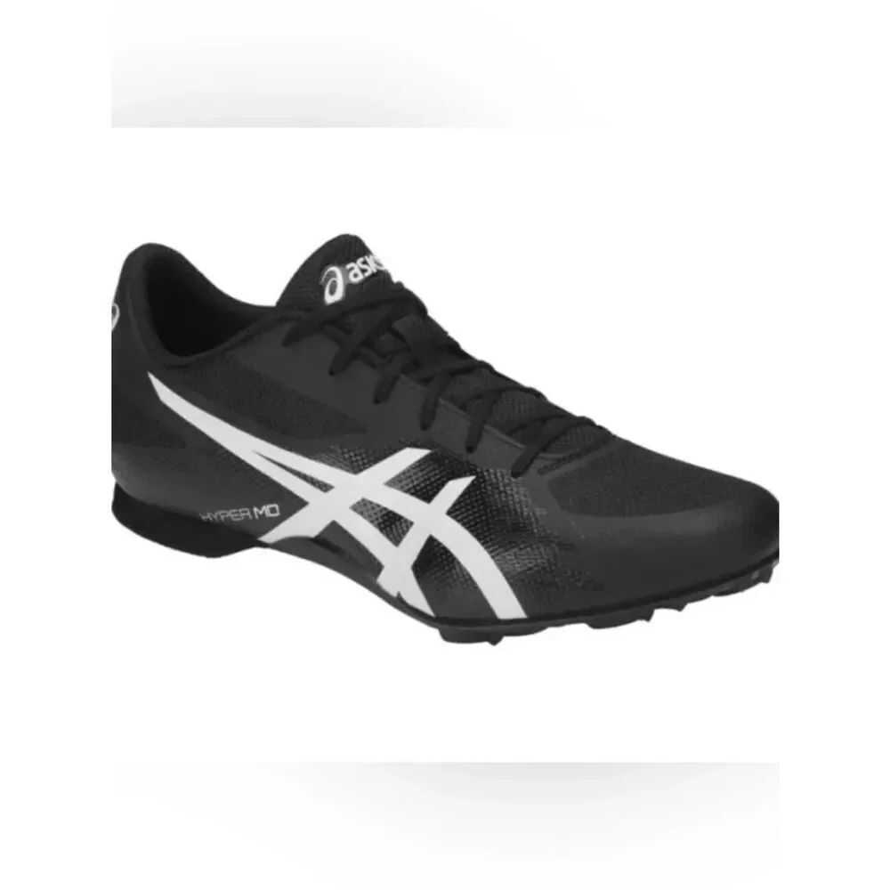 ASICS Black and White Track Shoes EUC